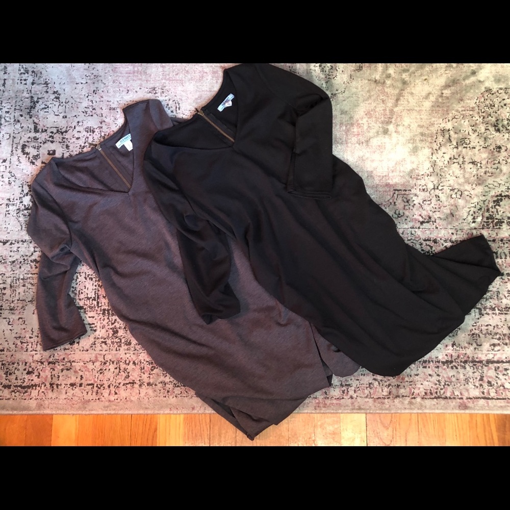 Bundle of 2 v-neck maternity Pointe dresses